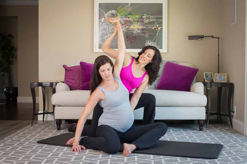 San Francisco in-home Pilates sessions for moms